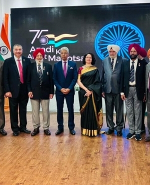 Ex servicemen with current Consulate General Mr.Manish