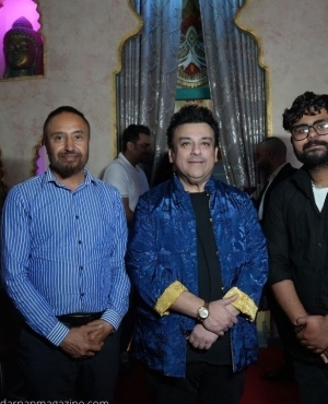 Adnan Sami with some of his fans 