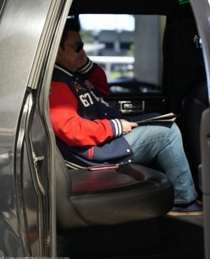 Singer Adnan Sami leaves the airport 