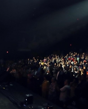 Adnan Sami interacts with the audience 