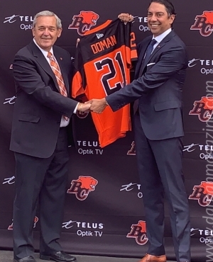 Amar Doman with personalized jersey