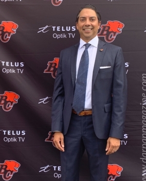 Amar Doman poses as proud owner of team 