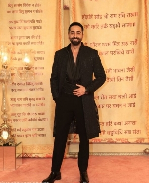 Ayushmann Khurrana styles in black