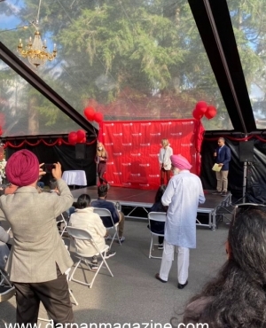  Winner being presented scholarship award 