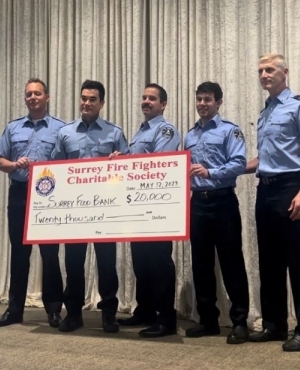 Surrey Firefighters Charitable Society makes a donation 