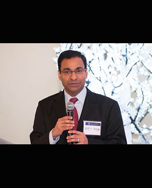 Mr. Amit Goyal, Chairman Toranto Chapter of ICAI, addressing the event