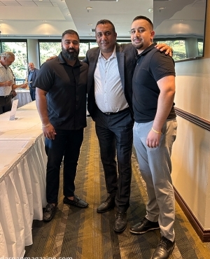 CEO and President of CCI Garry Sangha with guests at the charity tournament 