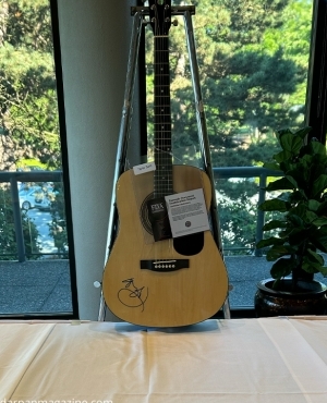 Classic guitar up for bidding at the auction 