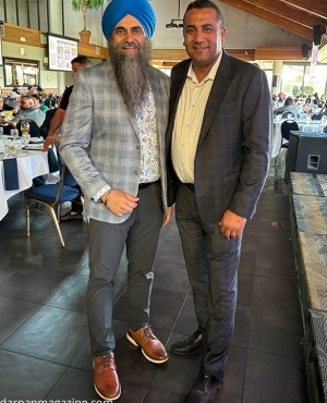 MP Tim Uppal and Garry Sangha get clicked together 