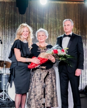 CEO of Surrey Hospitals Foundation Jane Adams poses with Marina Haddad who announced a $1 million gift at the event