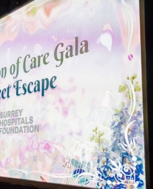 Event signage for the Gala
