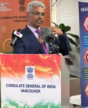 Consulate General of India Mr.Manish addresses ethnic media 