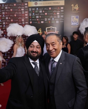 Gurvinder Hundal and Wally Oppal 