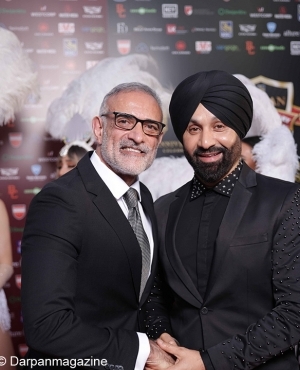 Tim Singh Grover alongside Punjabi Singing Sensation Sukshinder Shinda 