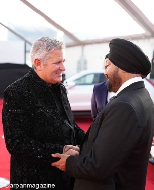 Gurvinder Hundal with RBC's Martin Thibodeau 