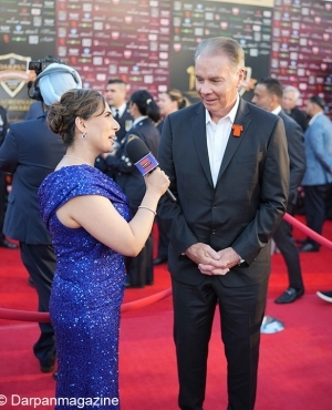 Ish Sharma and Delta Mayor George Harvie 