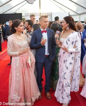 Sukhmani with Ishq Bector and wife Priyanka Halli 