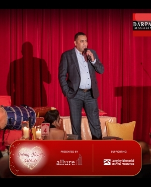CEO of Allure Ventures, Garry Sangha, addresses the crowd 