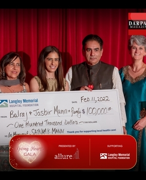 Balraj Mann donates $100,000 to Gala 