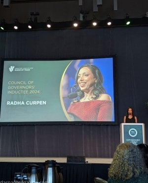 Radha Curpen inducted into the Council of Governors  