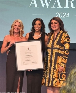 Radha Curpen and Juggy Sihota take a photo 