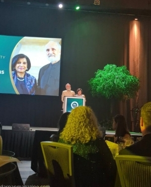 Ratna and Arran Stephens were honored with the prestigious Rix Award for Engaged Community Citizenship,