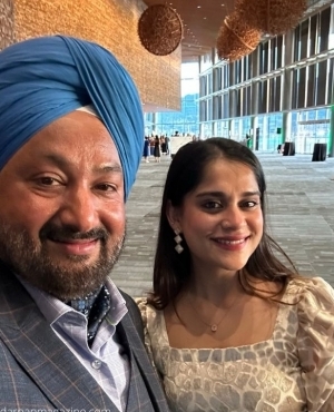 Gurvinder Hundal and Prapti Taneja of Darpan Magazine 