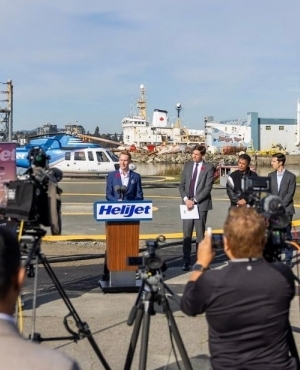 More announcements being made by Helijet staff 