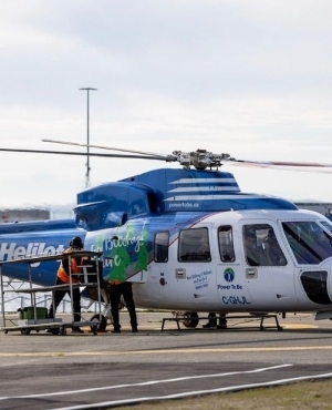 Helijet awaits for Premier Eby 