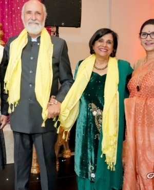 Ratna and Arran Stephens of Nature Path with Kamal and Shashi Sharma 