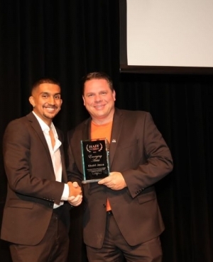 Shakil Jessa received the Emerging Artist Award from ISAFF