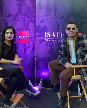 Darpan Social Media Host Ish Sharma with Director of In Flames Zarrar Kahn 