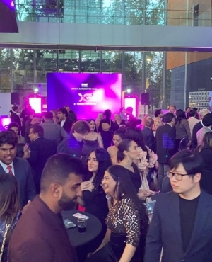 Lots of guests and attendees at ISAFF's opening night at Surrey City Hall