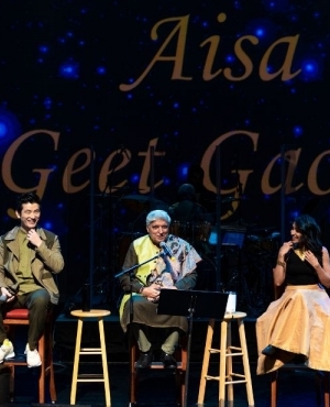 Main Koi Aisa Geeta Gaoon ensemble-Javed Akhtar, Meiyang Chang, and Jahnvi Shrimankar 