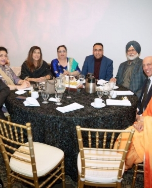 Harpreet Singh and wife Sandeep Kaur present at the event 