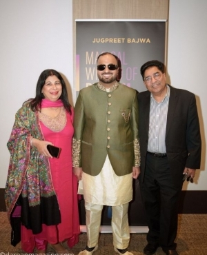 More pose with the star of the night, Bajwa 