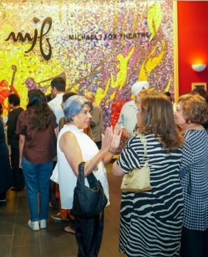 Audience arrives at Michael J. Fox Theatre in Burnaby 