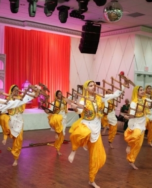  Bhangra Dancers perform at the event 