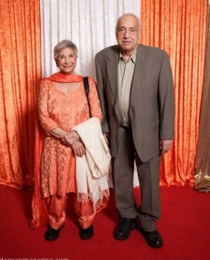 Well known actress Baljinder Johal alongside her husband 