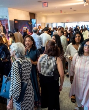Audience in huge numbers arrive for the show at Queen Elizabeth Theatre 