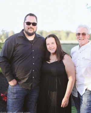 Smiling faces at the winery
