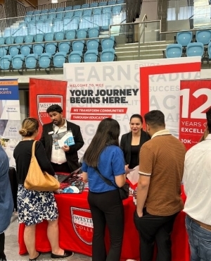 Lots of interest at the WCC booth