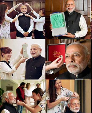 PM Modi Gets Measured For Madame Tussauds