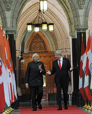 Modi shares remarks at the Joint Press Meet with PM Harper 