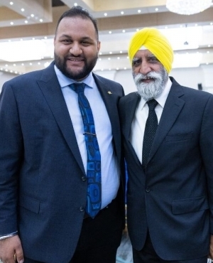 MLA Ravi Parmar poses for a picture 