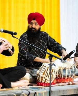 The Naad Arts Centre with the 3 performers-Dr. Bruce Harding, Amarjeet Singh, and Baljit Singh 