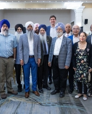 Premier David Eby, Speaker of the House-Raj Chouhan, and Attorney General for BC-Niki Sharma 