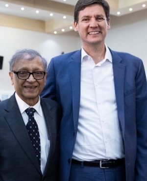 Premier David Eby and Dr.Arun Garg 