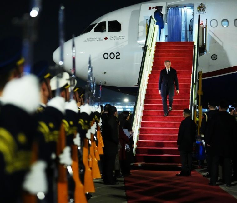 Prime Minister Mark Carney is officially welcomed to Beijing, China; Courtesy: Canadian Press