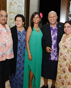 Peter Raju Hosts Reception For Hon. PM Of Fiji Frank Bainimarama